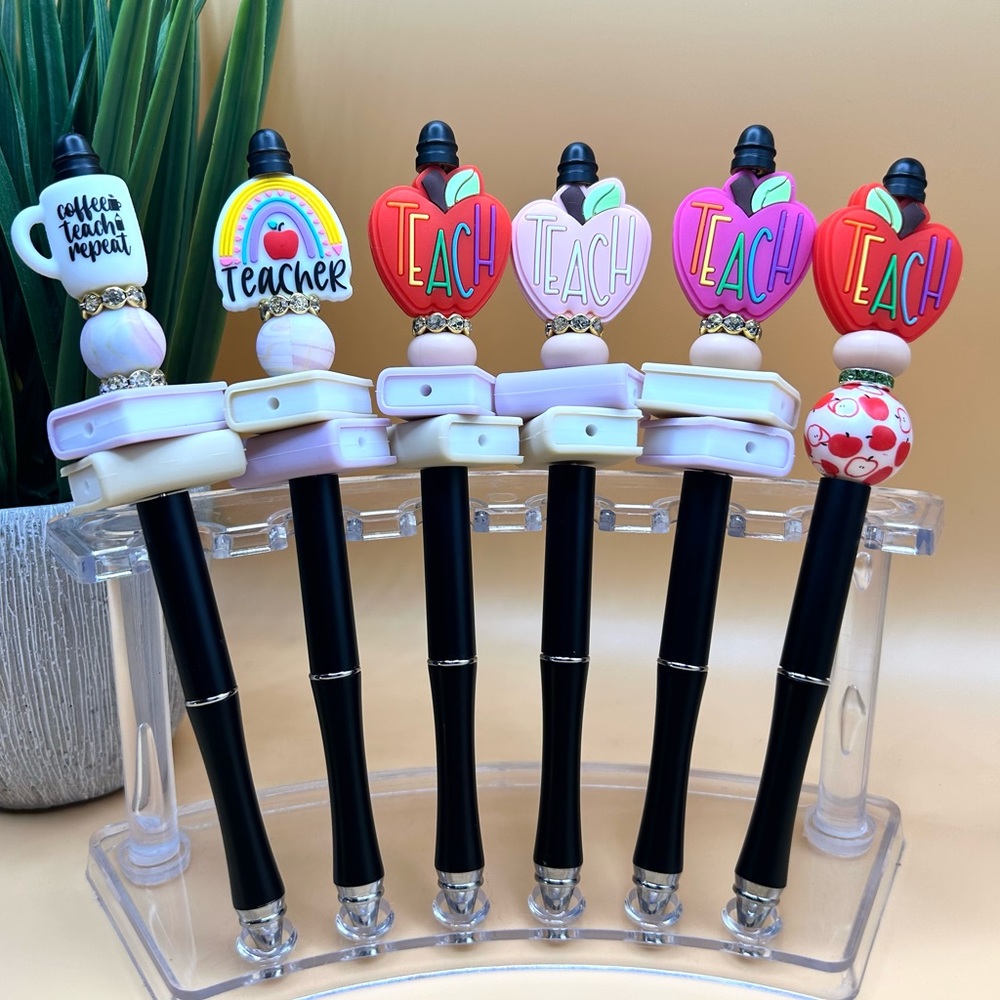 Teacher 🍎 Beaded Pen
